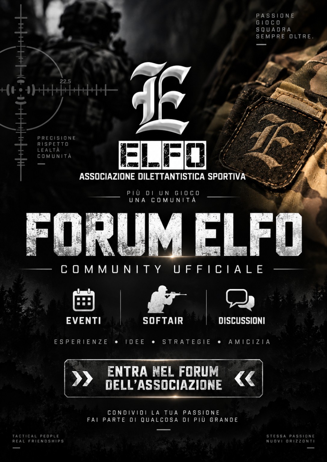 Locandina Forum ELFO, community ufficiale dell'associazione